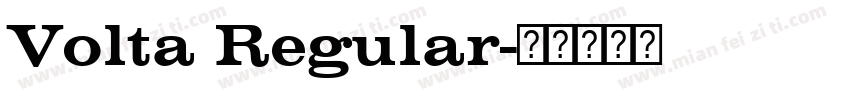 Volta Regular字体转换